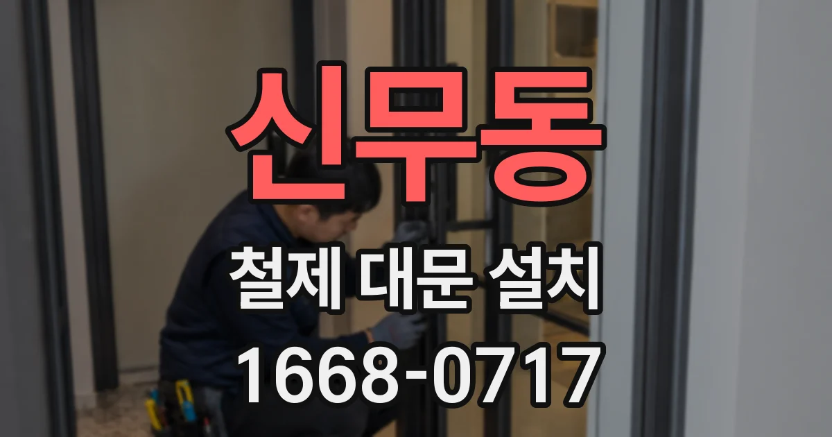 신무동 철제 대문 설치