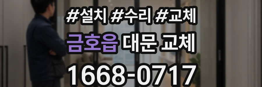 금호읍 대문 교체