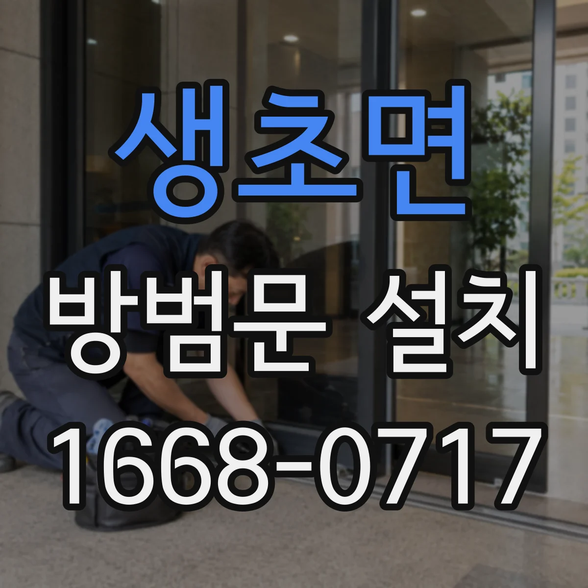 생초면 방범문 설치