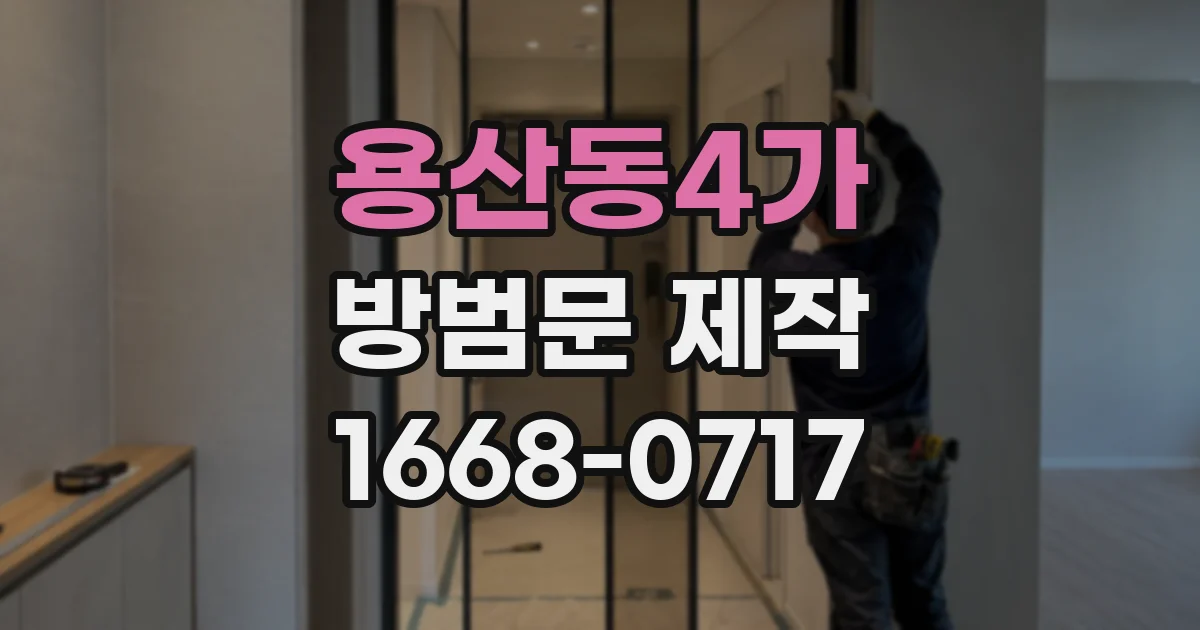 용산동4가 방범문 제작