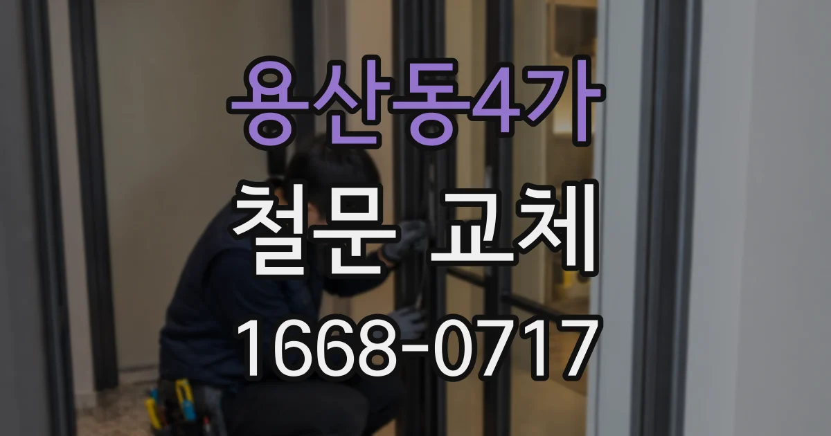 용산동4가 철문 교체