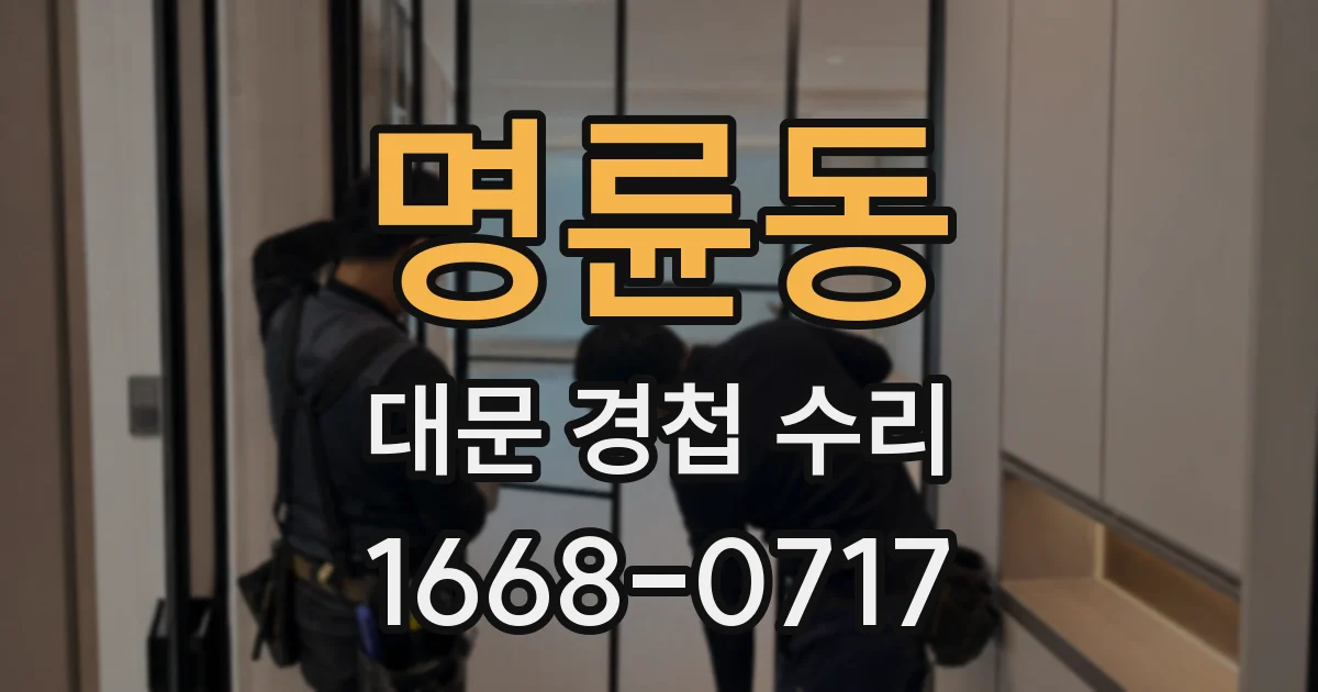 명륜동 대문 경첩 수리
