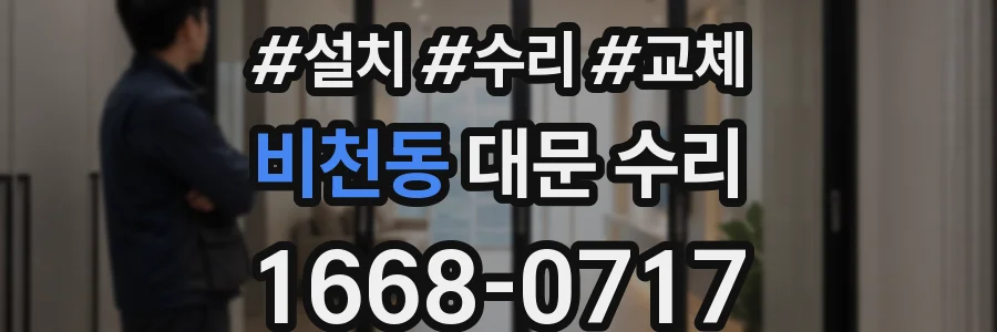 비천동 대문 수리