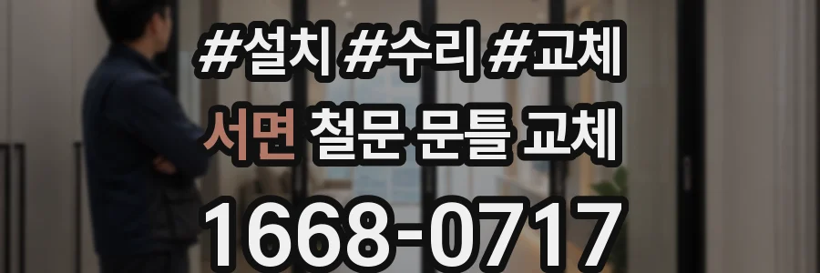 서면 철문 문틀 교체