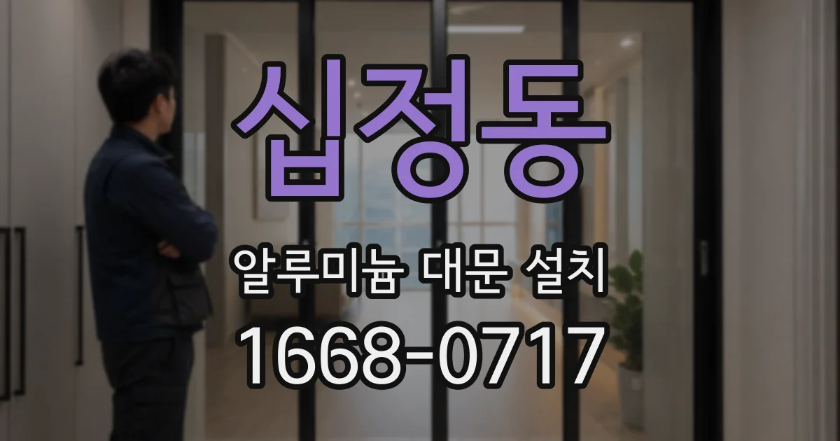 십정동 알루미늄 대문 설치