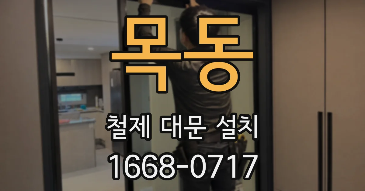 목동 철제 대문 설치