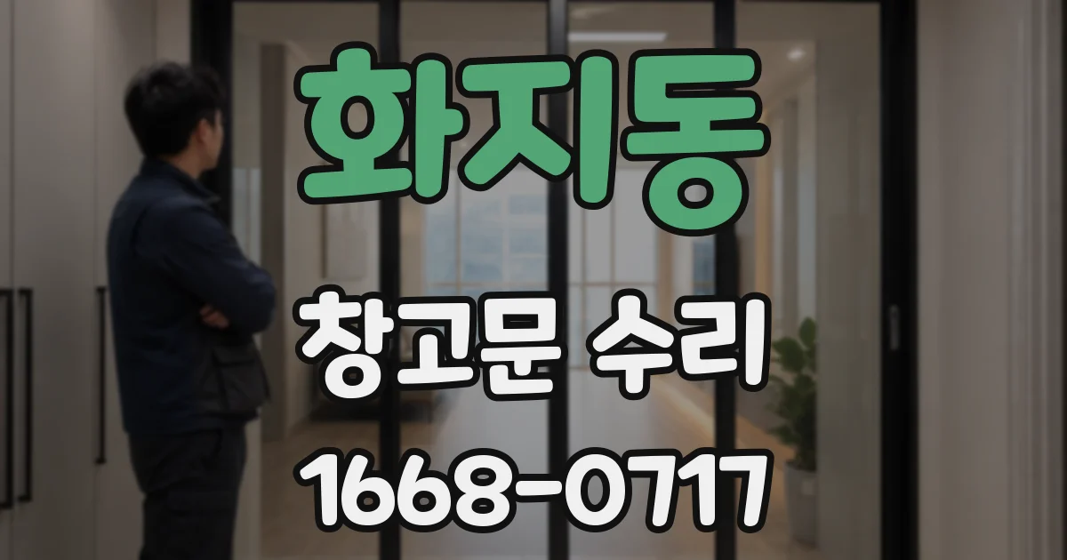 화지동 창고문 수리