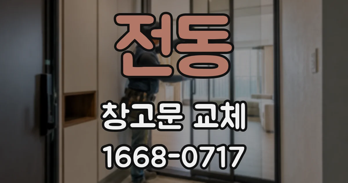전동 창고문 교체