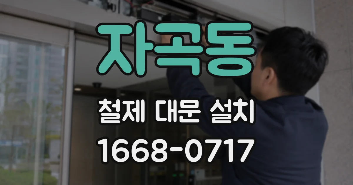 자곡동 철제 대문 설치