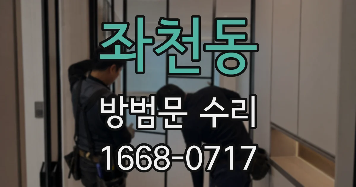 좌천동 방범문 수리