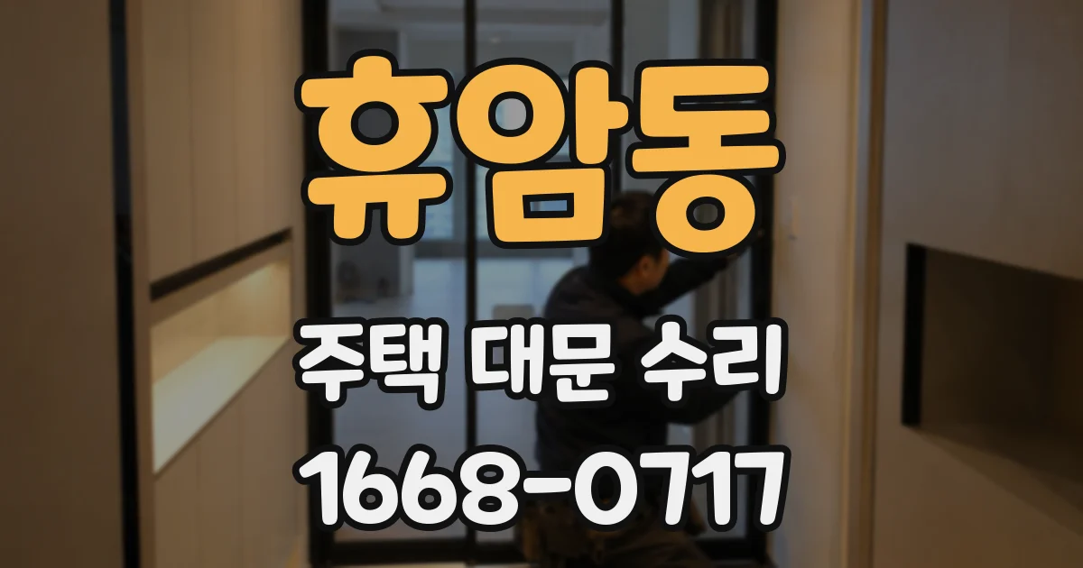 휴암동 주택 대문 수리