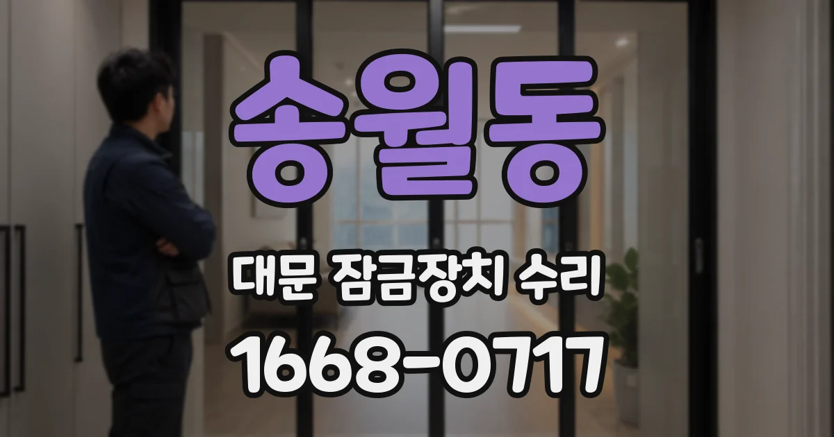 송월동 대문 잠금장치 수리