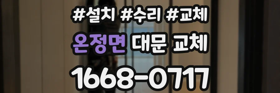 온정면 대문 교체