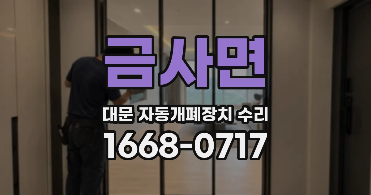 금사면 대문 자동개폐장치 수리