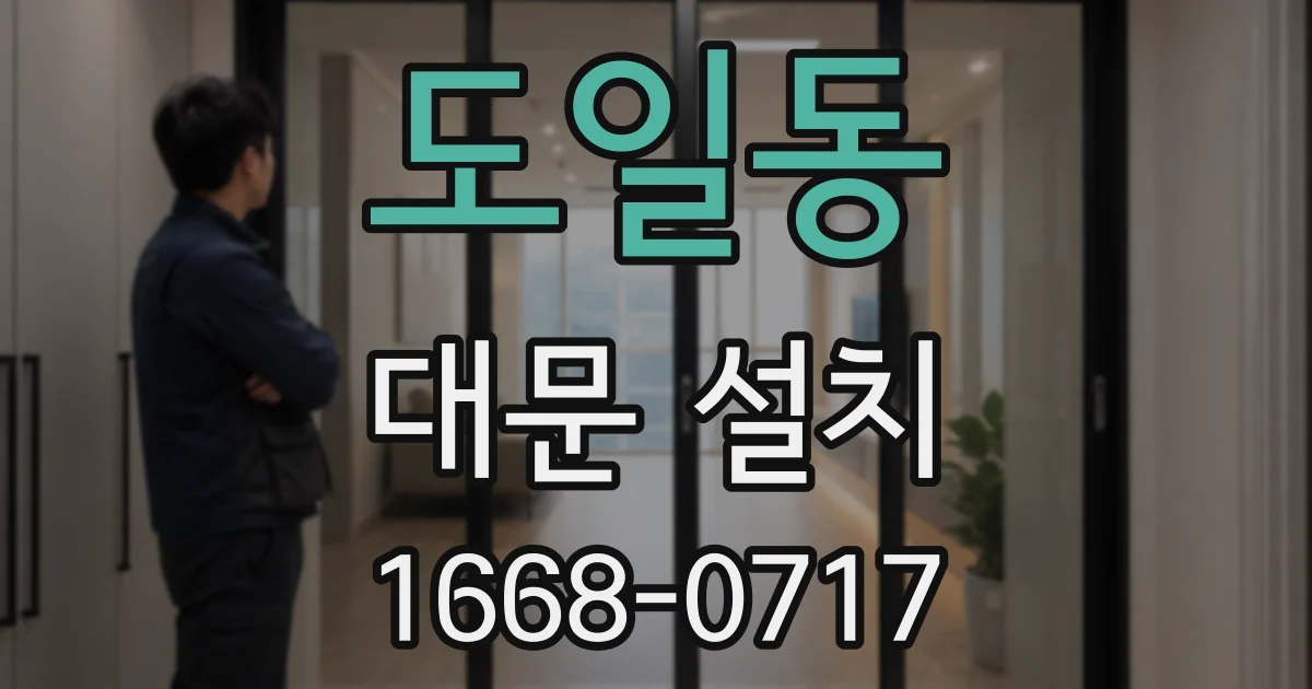 도일동 대문 설치