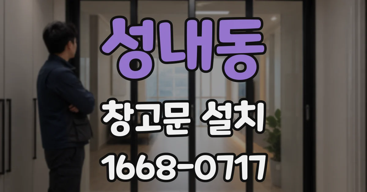 성내동 창고문 설치