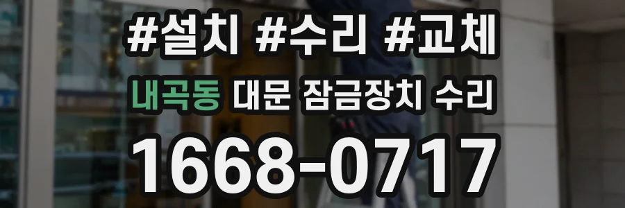 내곡동 대문 잠금장치 수리