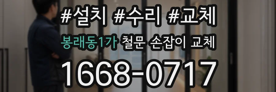 봉래동1가 철문 손잡이 교체