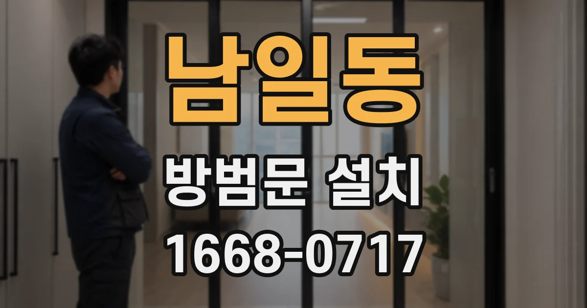 남일동 방범문 설치