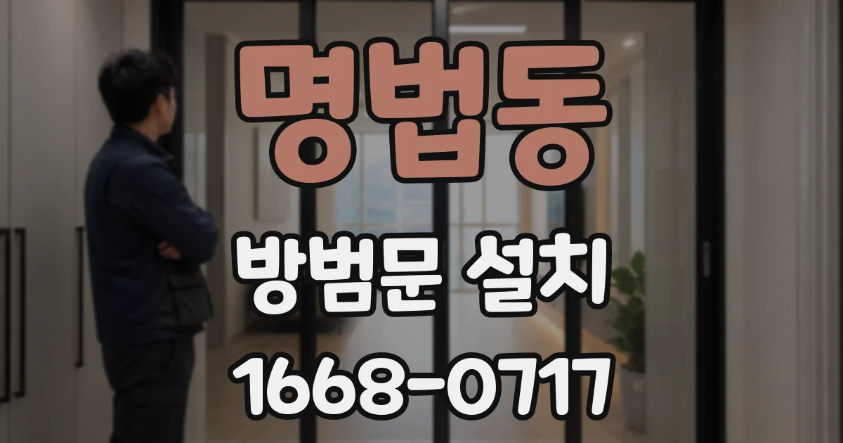 명법동 방범문 설치