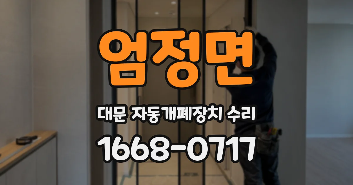 엄정면 대문 자동개폐장치 수리