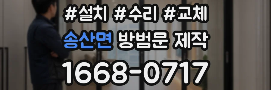 송산면 방범문 제작