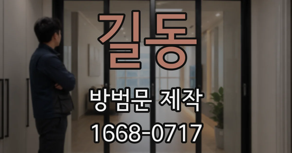 길동 방범문 제작