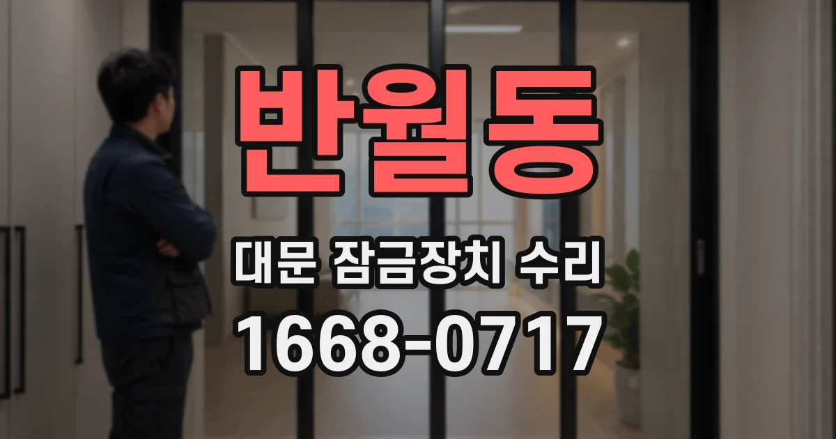 반월동 대문 잠금장치 수리
