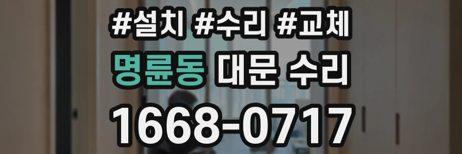 명륜동 대문 수리