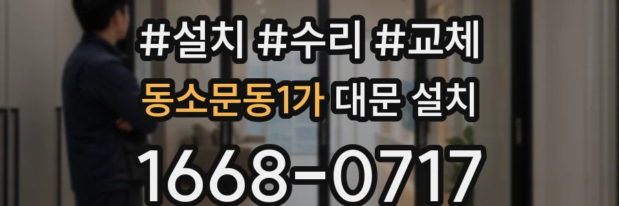 동소문동1가 대문 설치