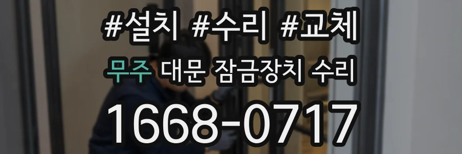무주 대문 잠금장치 수리
