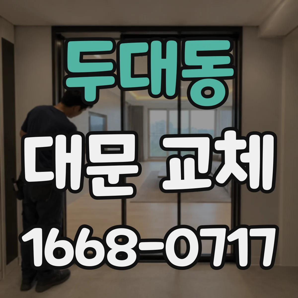 두대동 대문 교체