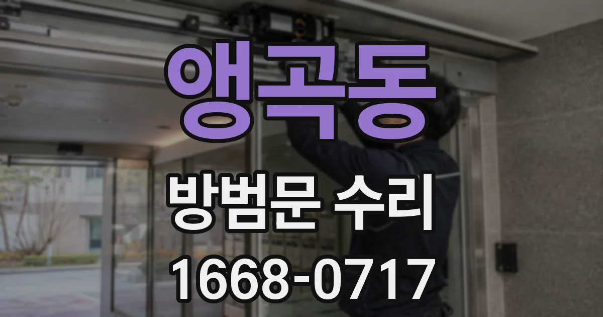 앵곡동 방범문 수리