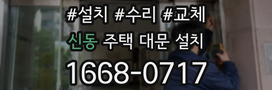 신동 주택 대문 설치