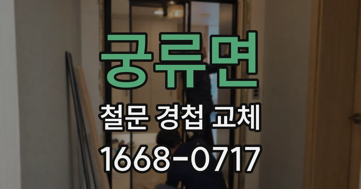 궁류면 철문 경첩 교체