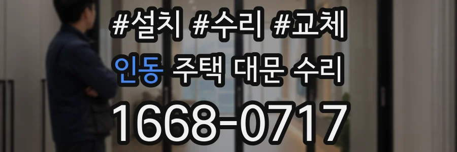 인동 주택 대문 수리