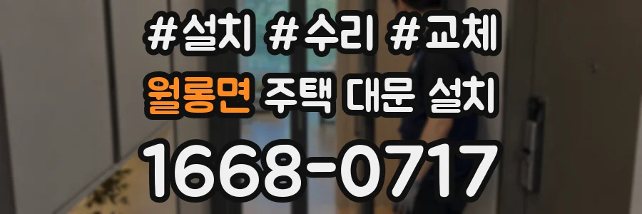 월롱면 주택 대문 설치