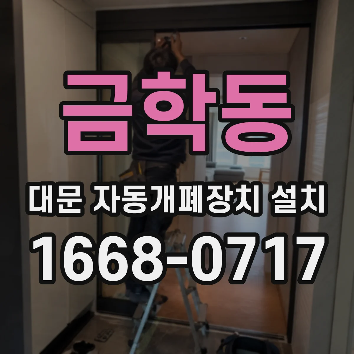금학동 대문 자동개폐장치 설치