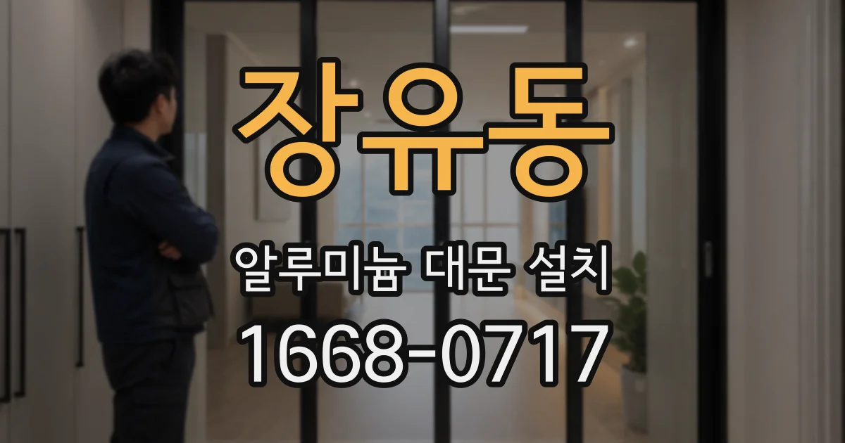 장유동 알루미늄 대문 설치