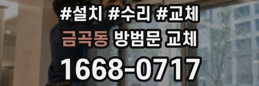 금곡동 방범문 교체