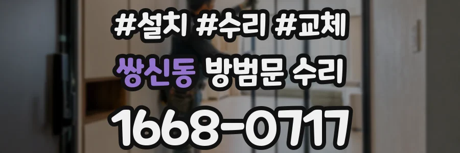 쌍신동 방범문 수리