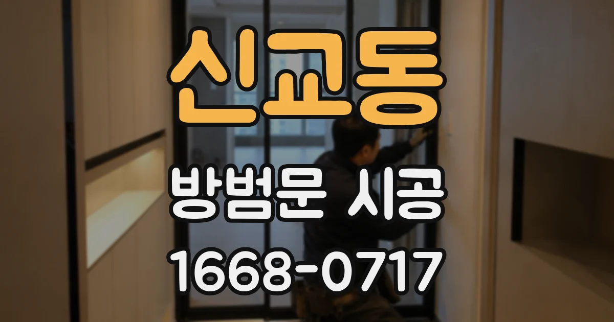 신교동 방범문 시공