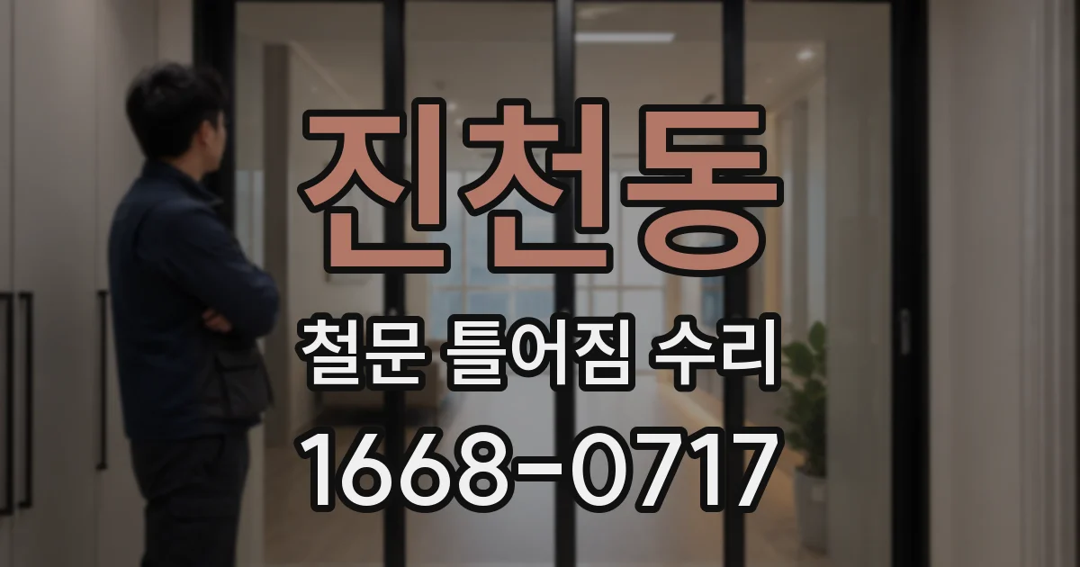 진천동 철문 틀어짐 수리