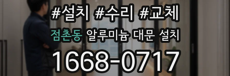 점촌동 알루미늄 대문 설치
