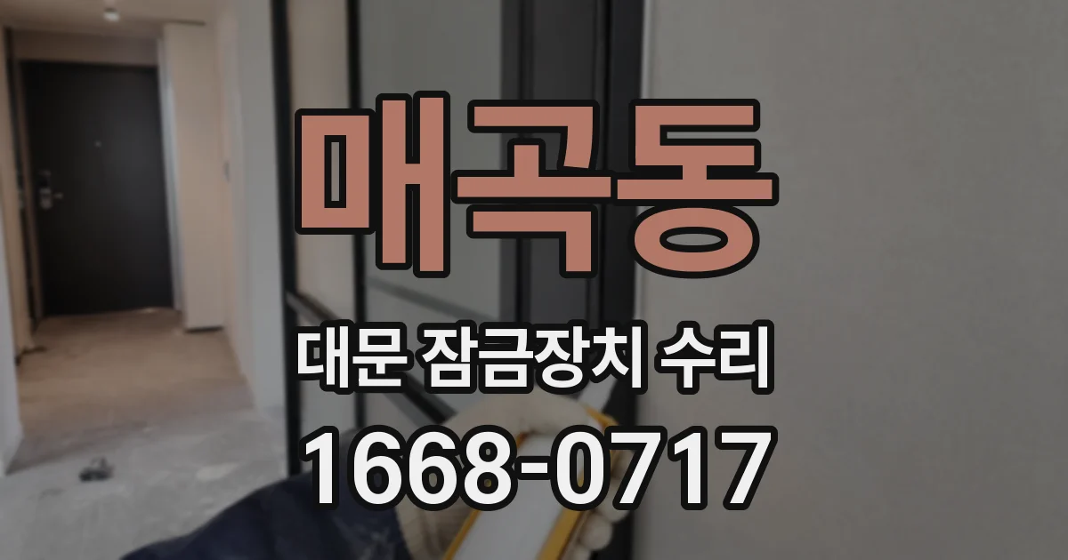 매곡동 대문 잠금장치 수리
