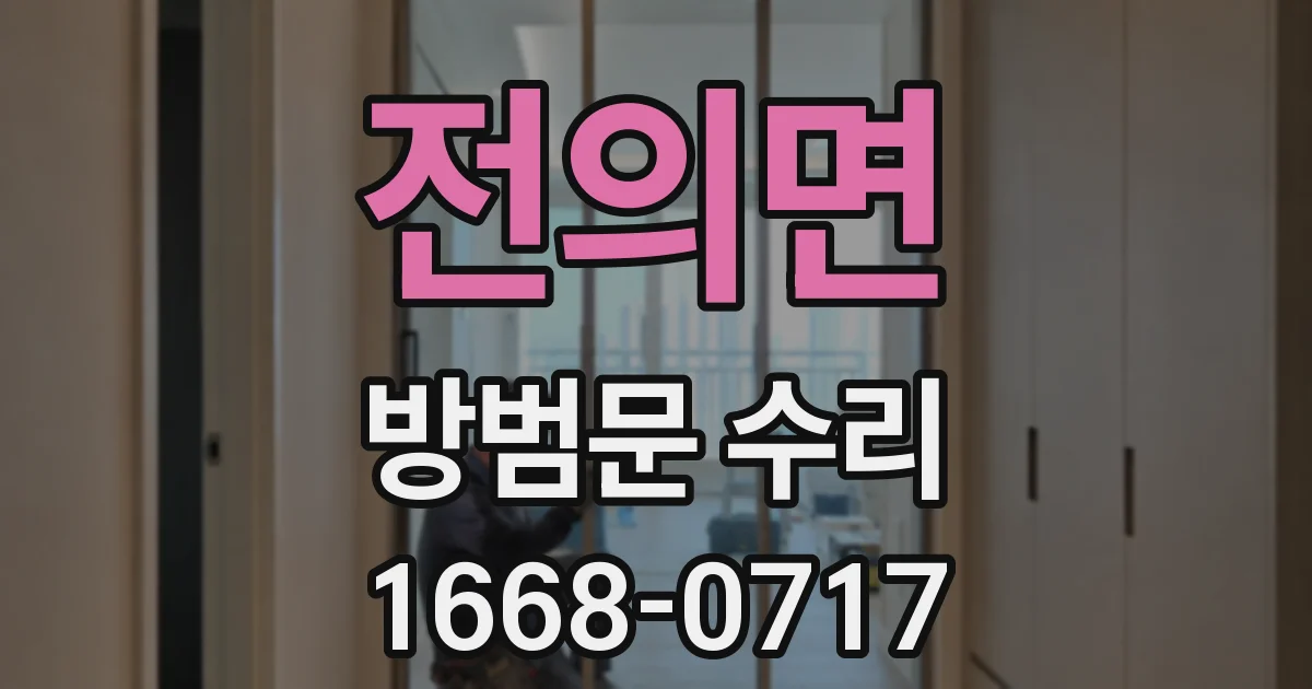 전의면 방범문 수리