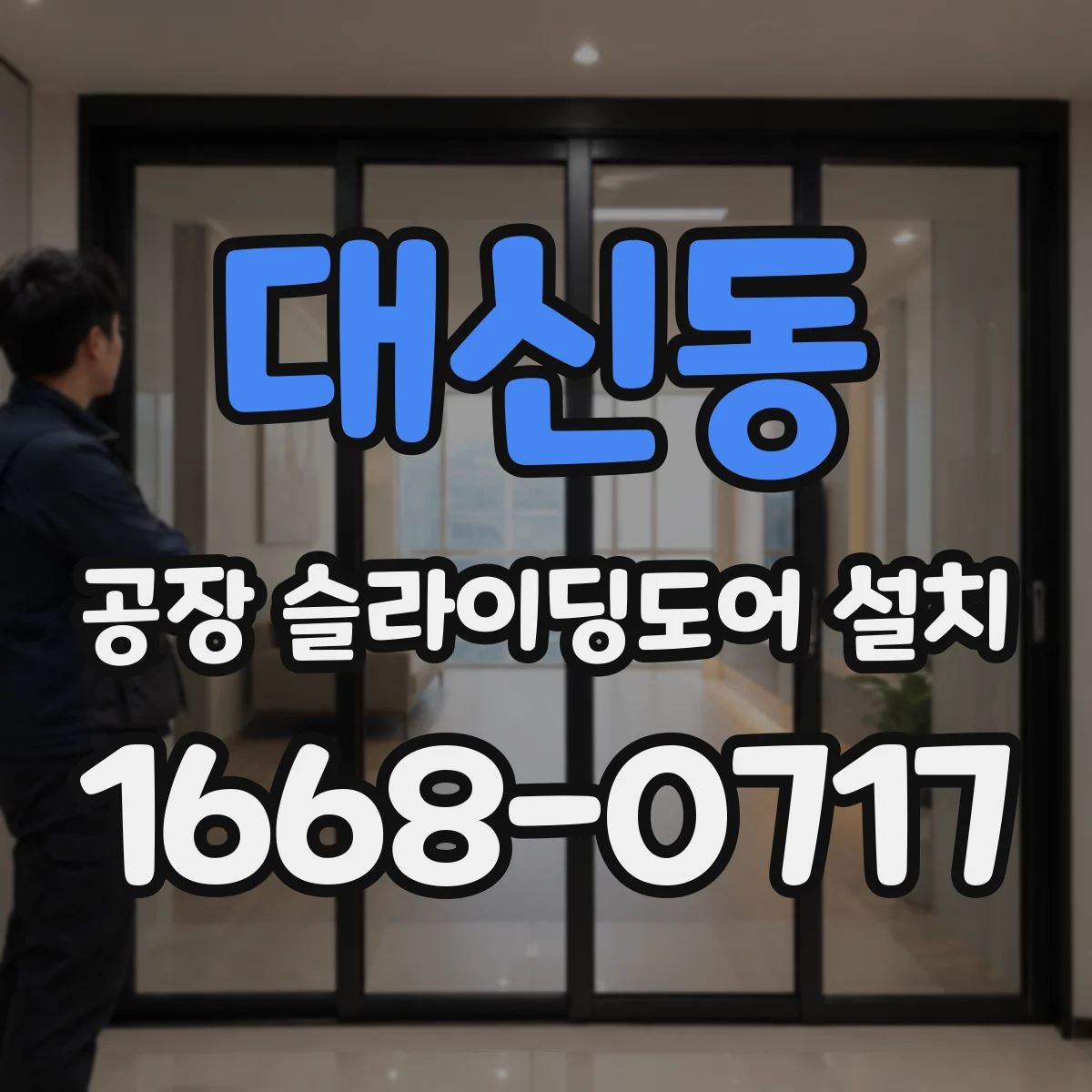 대신동 공장 슬라이딩도어 설치