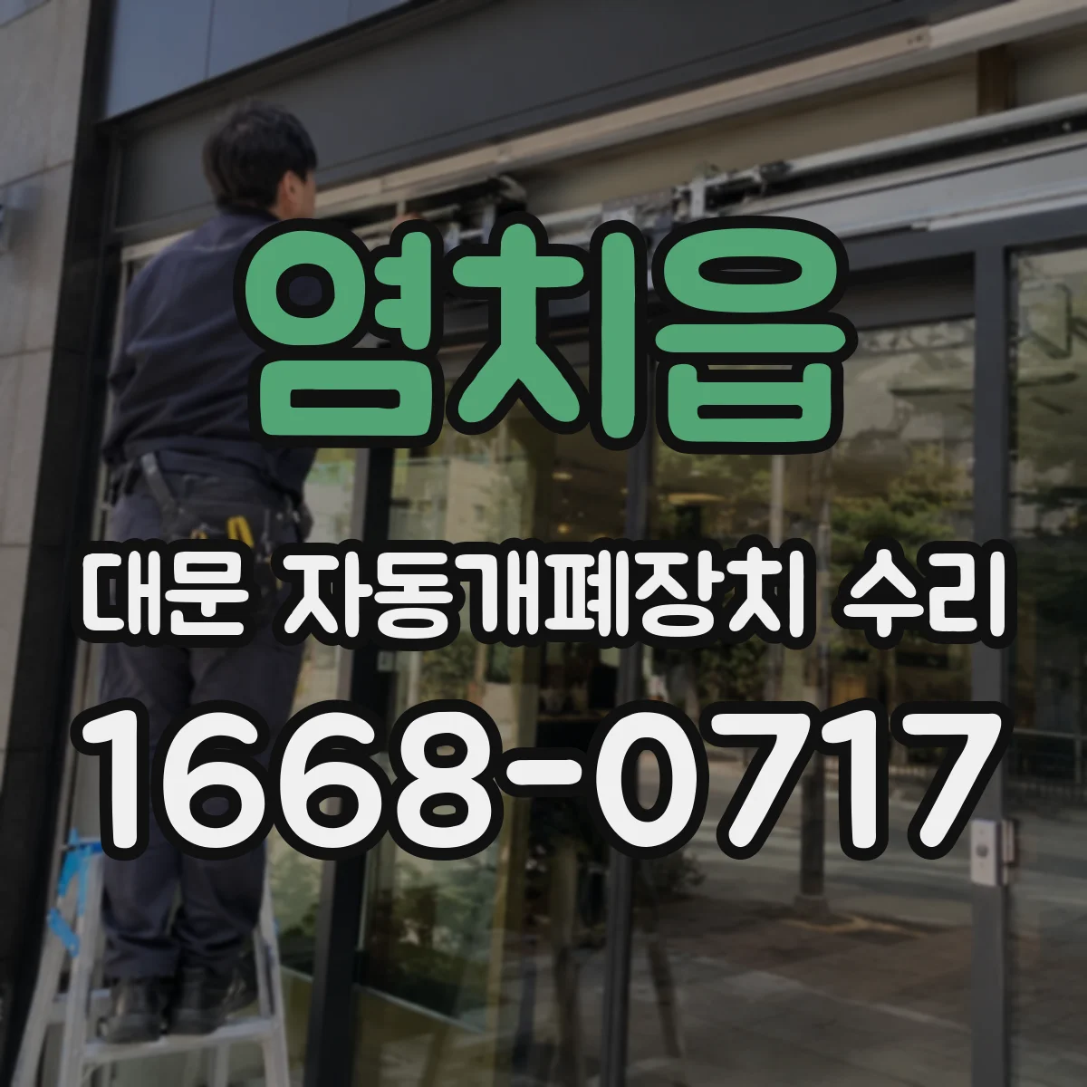 염치읍 대문 자동개폐장치 수리