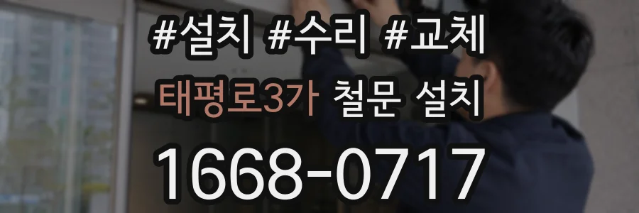 태평로3가 철문 설치