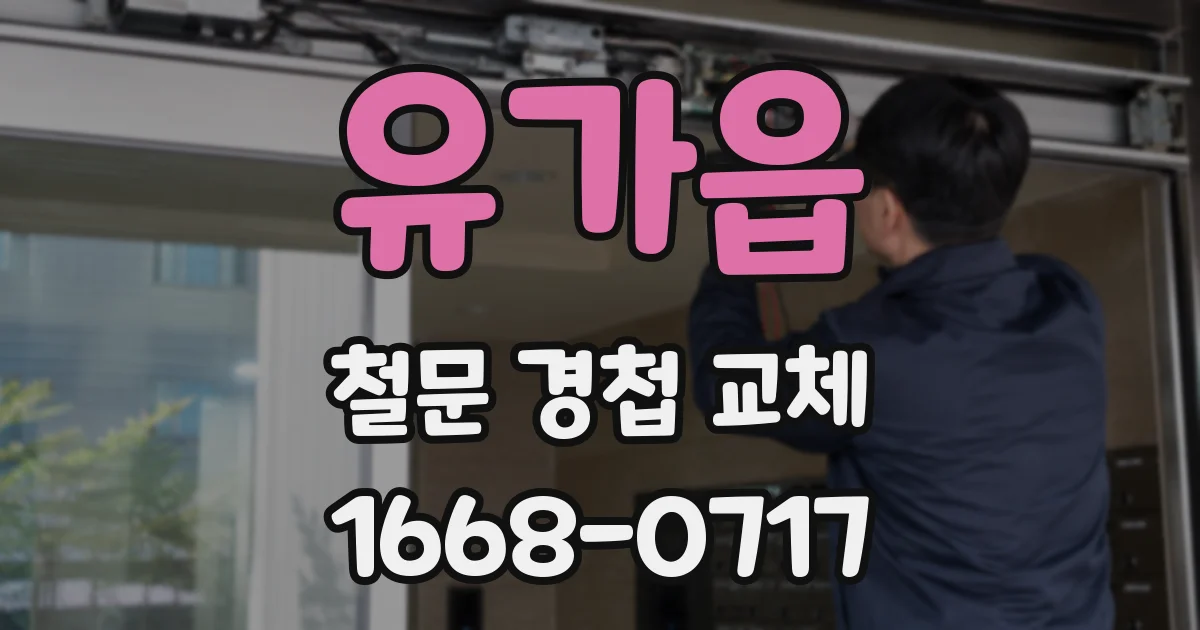 유가읍 철문 경첩 교체